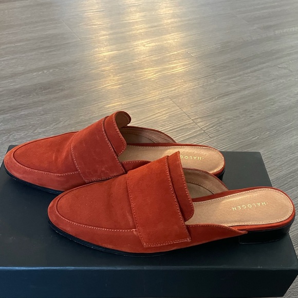 Halogen Violet Mules - Rust Suede - Picture 3 of 8